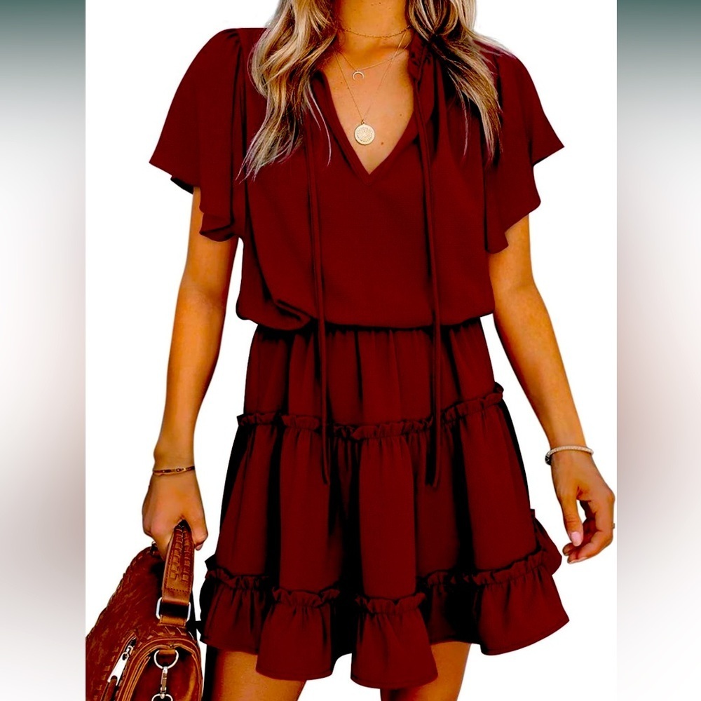 🥳🥳Pre loved like New!!! Tiered maxi dress M